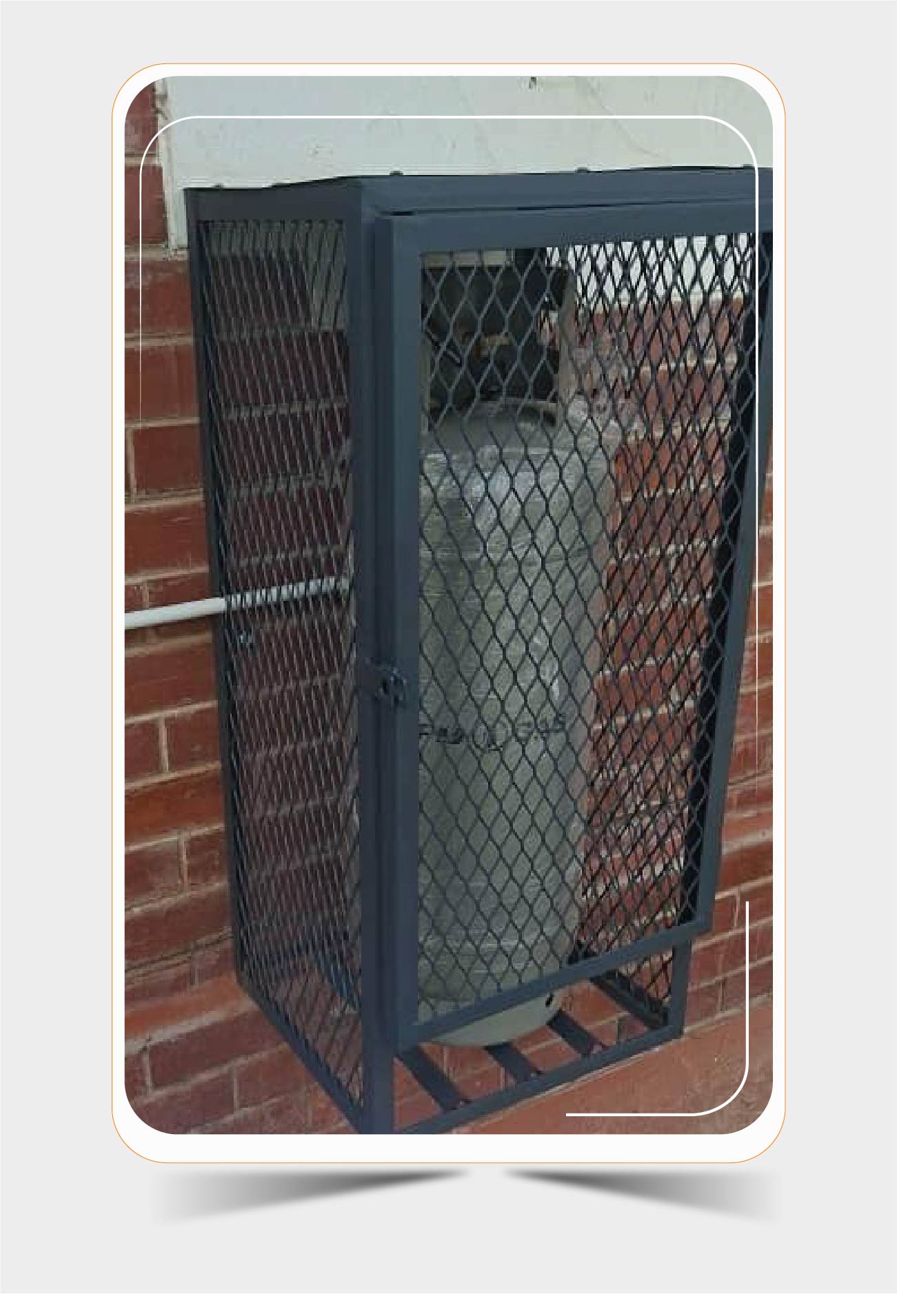 19kg LPG cylinder installation with regulator and piping