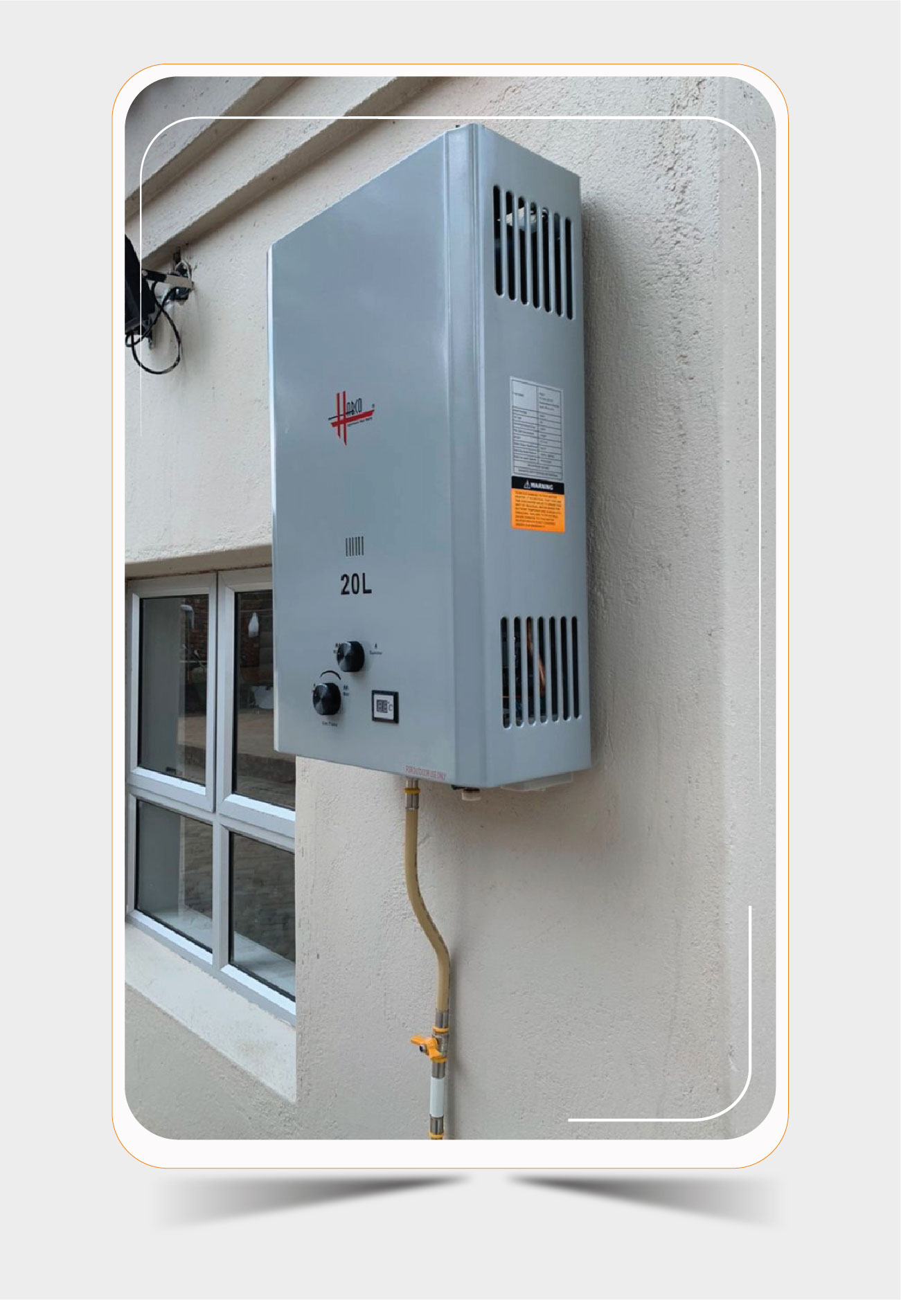 Instant LPG gas geyser installation Harare Zimbabwe